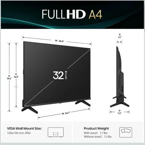 SMART TV 32” HISENSE FULL HD's photo #1