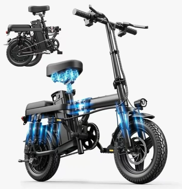 Black Technology Folding E-Bike D9's foto | El Rincon de Sergio |  BizneCubano